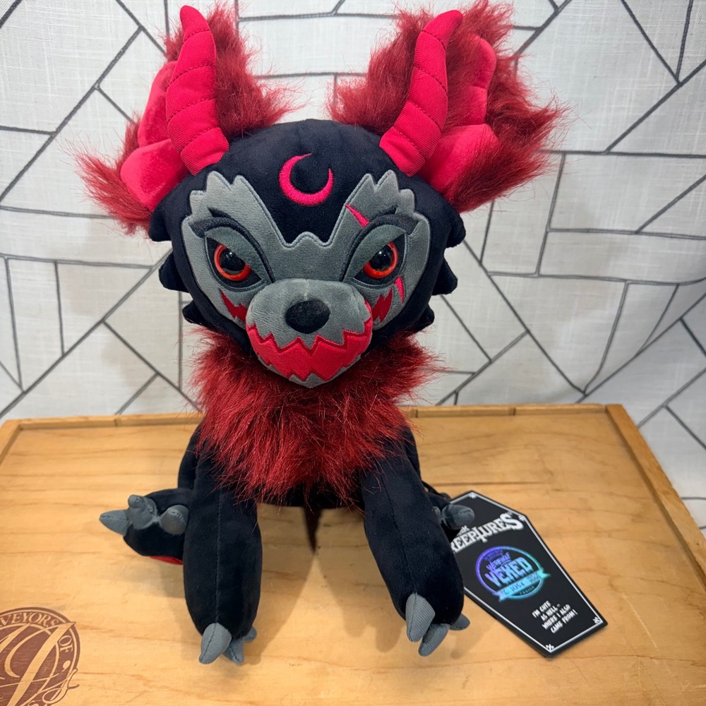 Killstar Kreeptures Werewolf Vexed Plush 11in Black‎ Red LTD ED 1054/1666 NWT